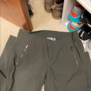 Athleta Straight Leg Pants - Olive